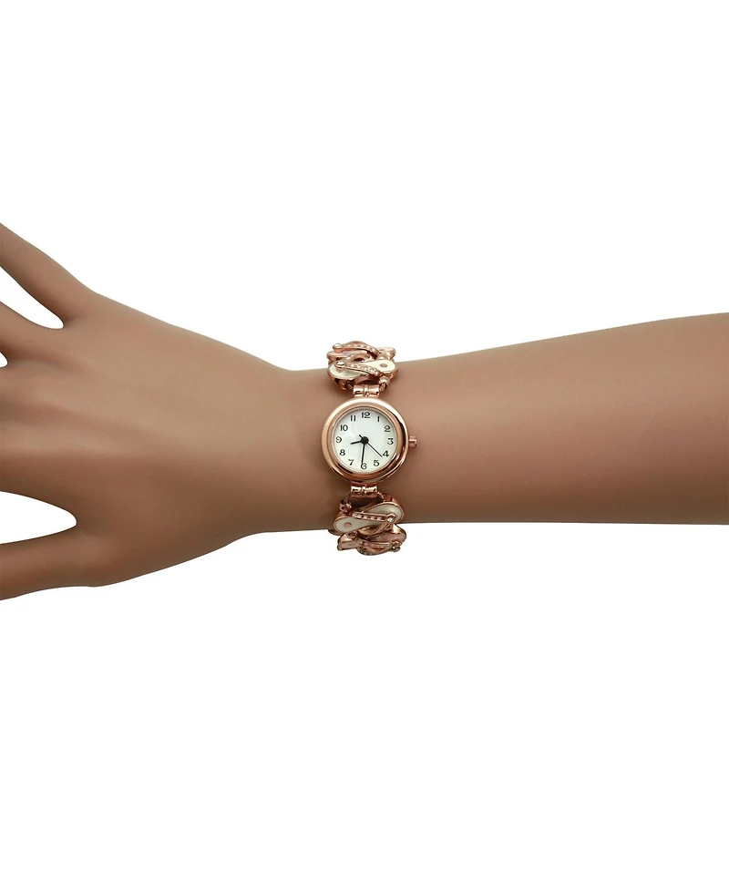 Olivia Pratt Rose Gold Flip Flops Theme Women Watch