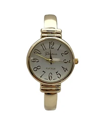 Olivia Pratt Metallic Everyday Minimalist Bangle Women Watch, Gold