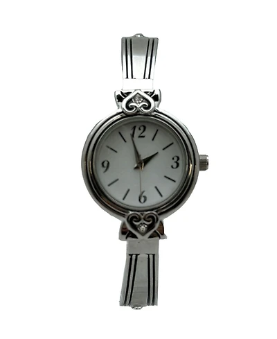 Olivia Pratt Elegant Heart Detailed Cuff Women Watch