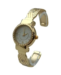 Olivia Pratt Detailed Bright Metallic Elegant Cuff Women Watch