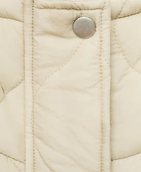 Mango Women's Oversize Quilted Down Anorak Coat
