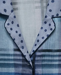 Mango Women's Piping Detail Printed Pajama Shirt