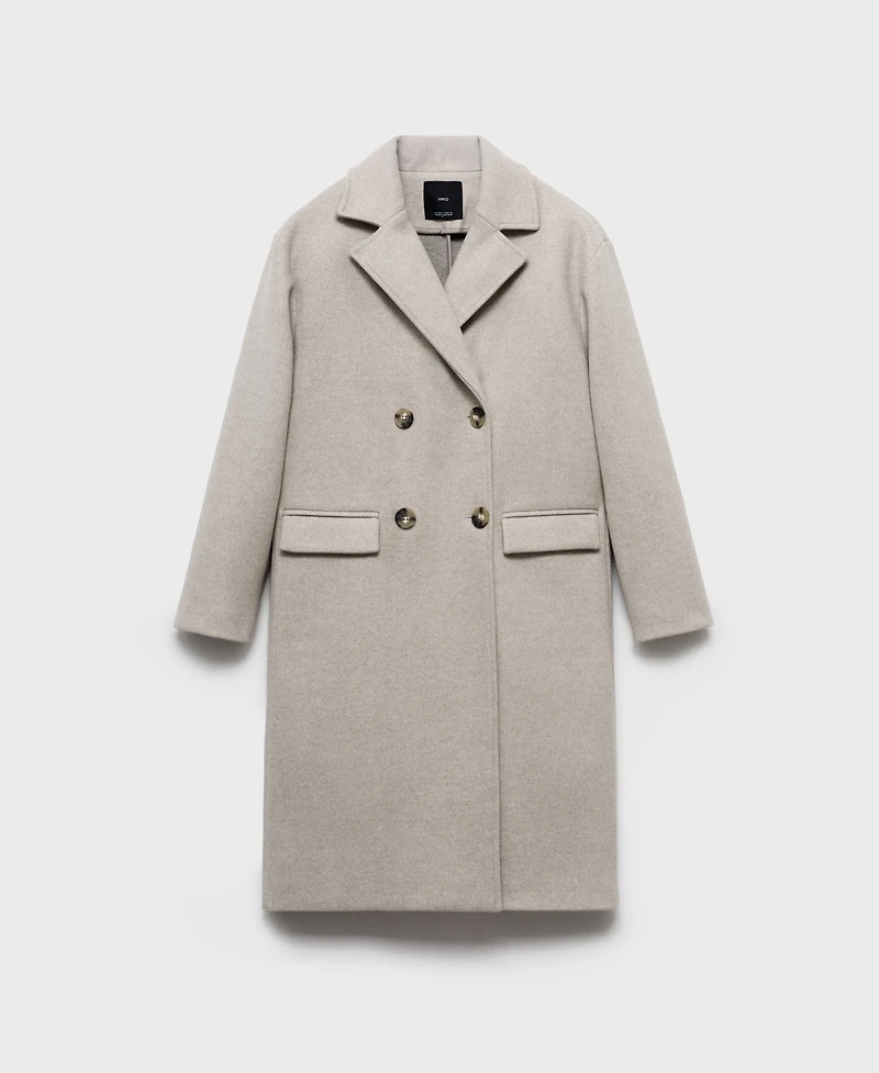 Mango Women's Double-Breasted Midi Coat
