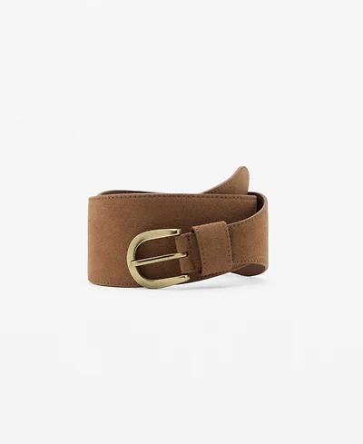 Mango Women's Suede Obi Belt