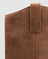 Mango Women's Heel Leather Boots