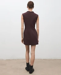 Mango Women's Patch Pockets Short Dress