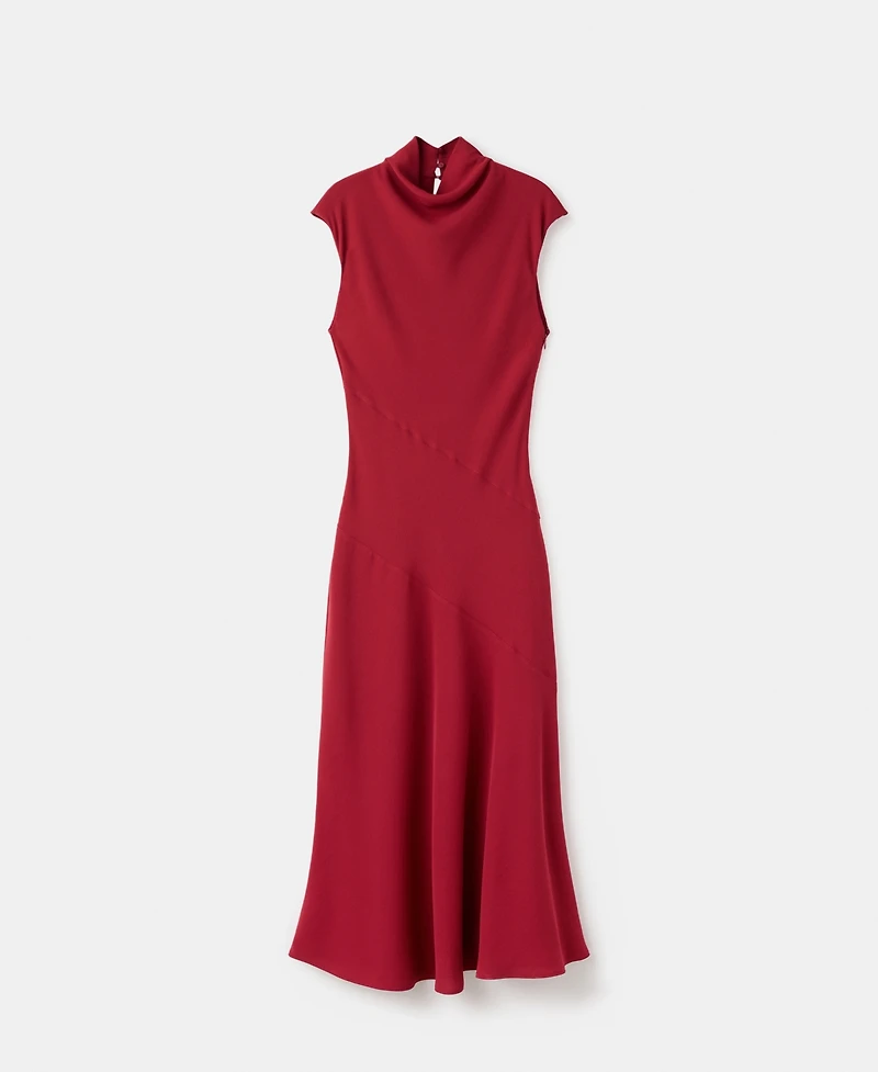 Mango Women's Sleeveless High-Neck Dress