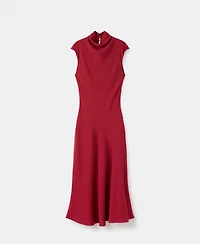 Mango Women's Sleeveless High-Neck Dress