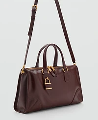 Mango Women's Rectangular Handles Handbag