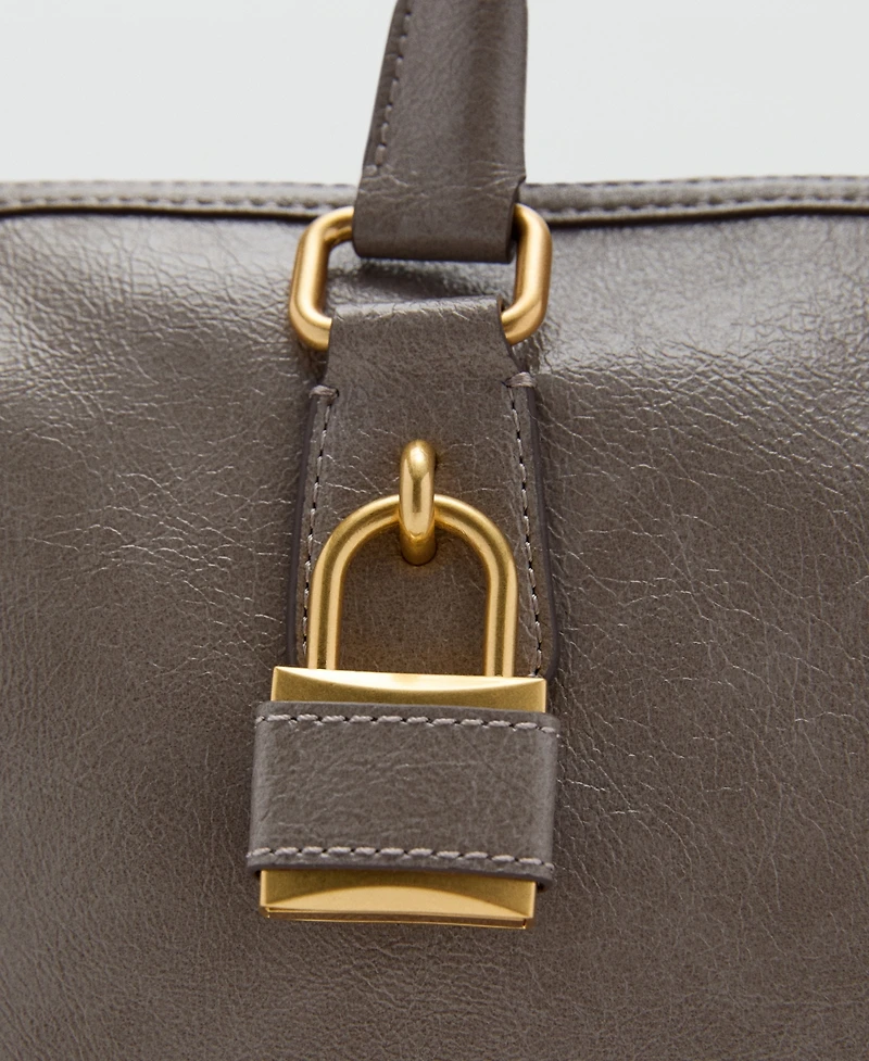 Mango Women's Rectangular Handles Handbag