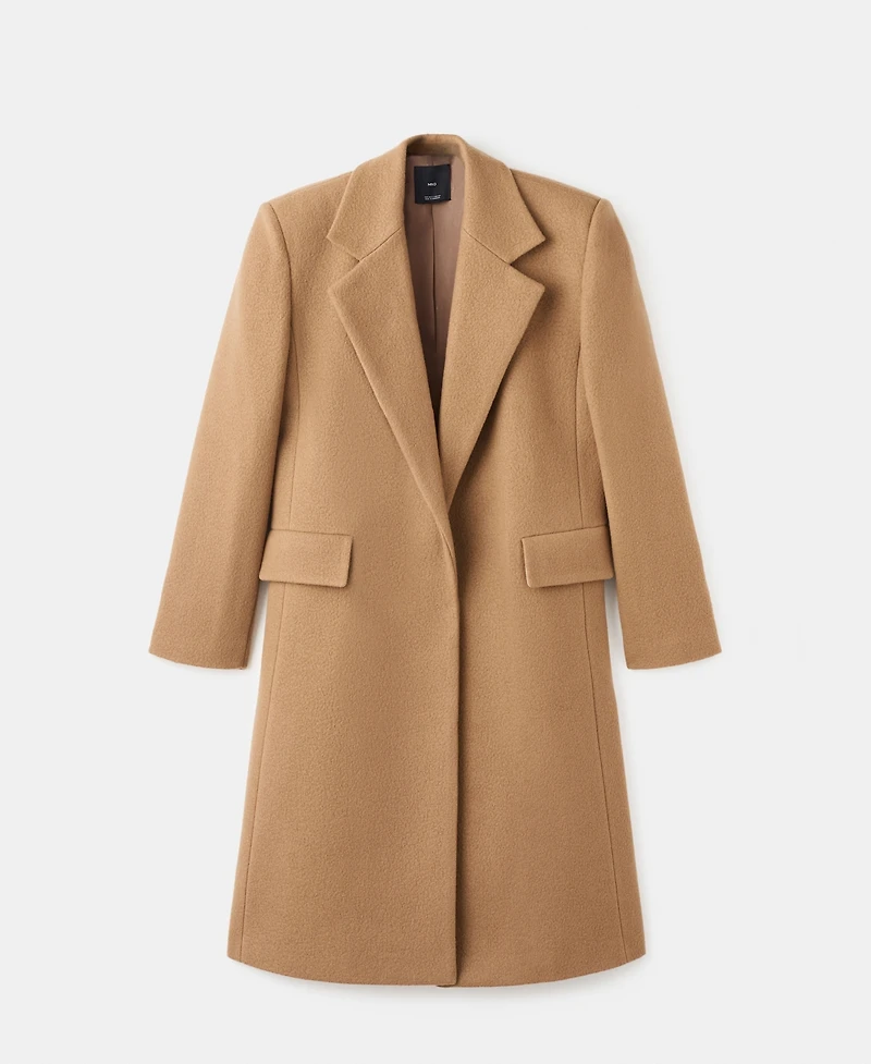Mango Women's Lapels Wool Coat