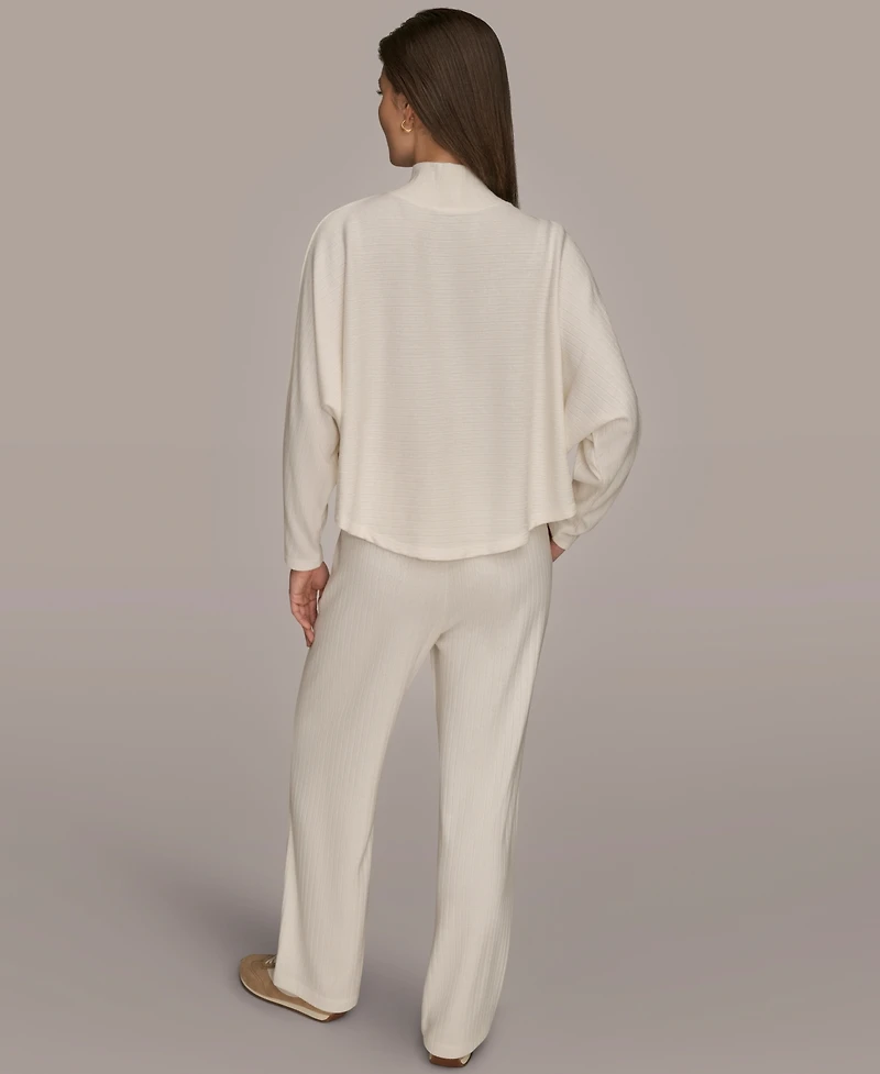 Donna Karan Weekend Women's Mock Neck Crop Top