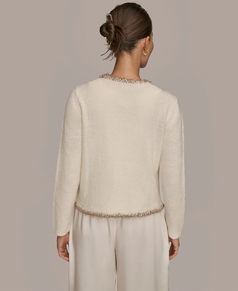 Donna Karan Weekend Women's Long Sleeve Crew Neck Jacket