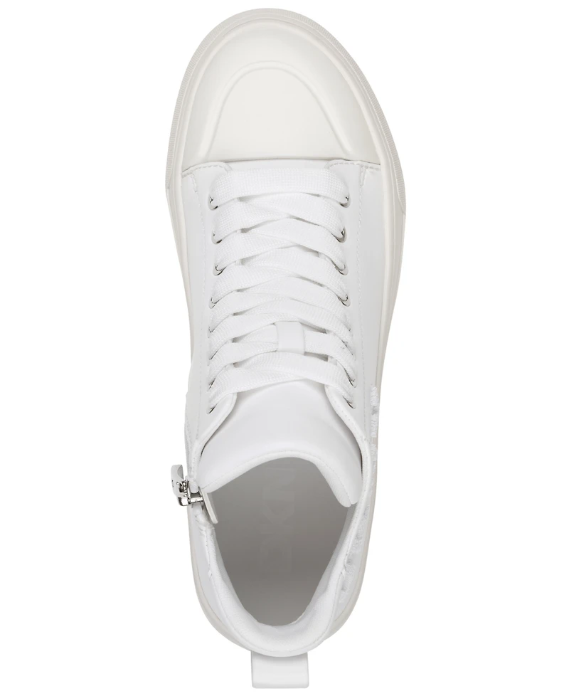 Dkny Women's Yaser Lace Up Mid Sneaker