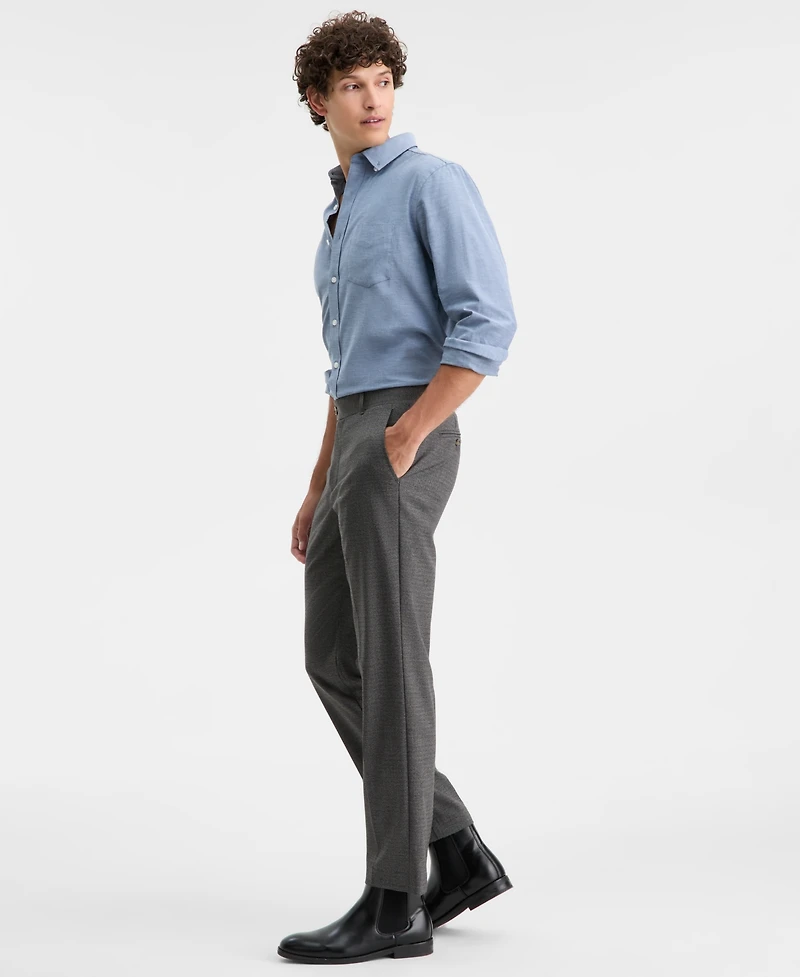 Club Room Men's Flat-Front Straight-Fit Dress Pants, Macy's Exclusive