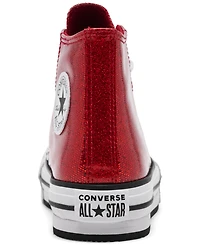 Converse Little Girls Chuck Taylor All Star Glitter Lift Platform Casual Sneakers from Finish Line