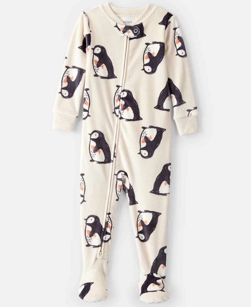 Carter's Baby Boys Train Printed Footed Long-Sleeve Bodysuit