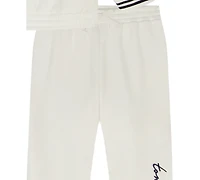 Tommy Hilfiger Girls Toddler 2T-4T 2-Piece Oversized Hoodie and Graphic Joggers Set