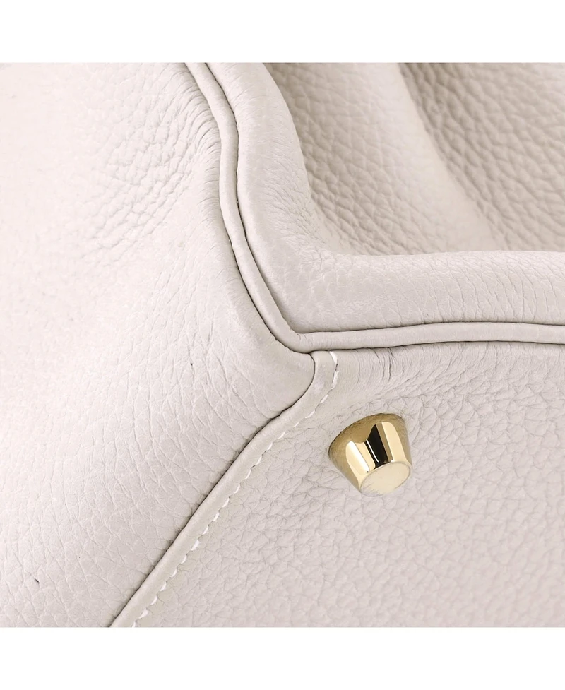 Pre-Owned HERMA‰S Kelly 28 Handbag Light Togo with Gold Hardware