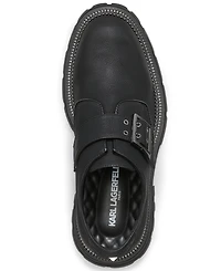 Karl Lagerfeld Paris Men's Pebble Monk Strap Dress Shoes