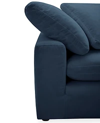 Furniture Fog -Pc. Fabric L-Sectional Ottoman End Sofa Set