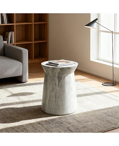 Streamdale Cement Outdoor Accent Table