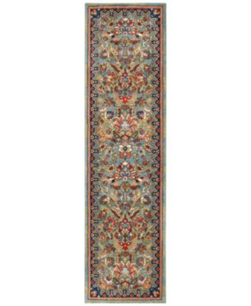 Closeout Karastan Spice Market Tigris Aquamarine Area Rug Collection