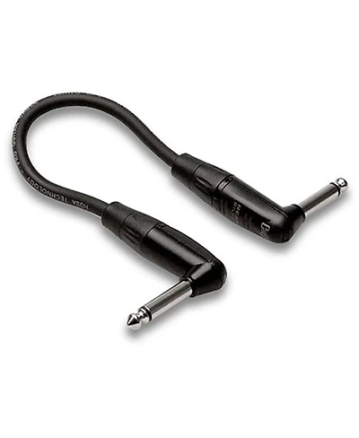 Hosa Technology Pro 18" Guitar Patch Cable, Rean Right-Angle to Right-Angle