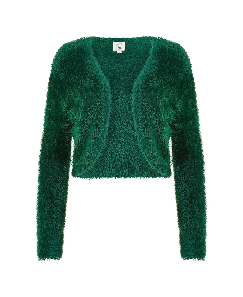 Yumi Women's Eyelash Knit Bolero