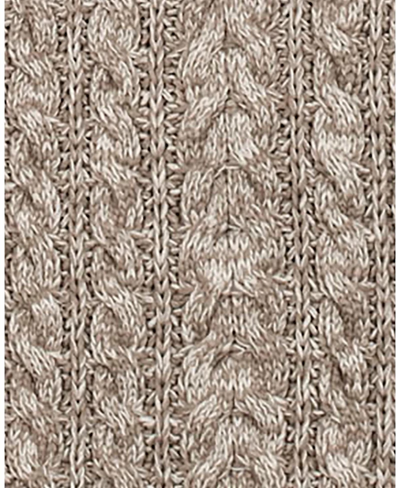 Hope & Henry Men's Organic Half Zip Cable Pullover Sweater