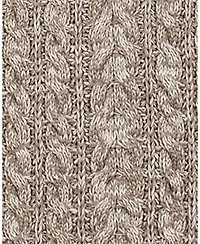 Hope & Henry Men's Organic Half Zip Cable Pullover Sweater