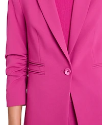 Tahari Asl Women's Ruched Sleeve Blazer