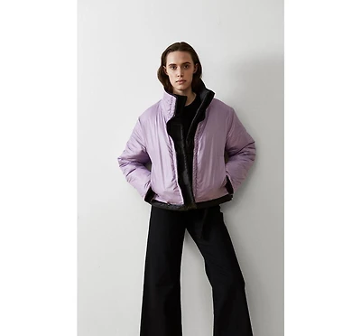 Caalo Women's Sustainable Reversible Cropped Coat