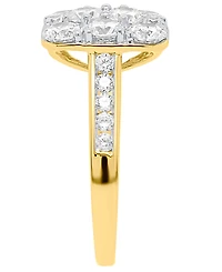 Forever Grown Diamonds Lab-Grown Diamond Ring (2 ct. t.w.) 14K Gold-Plated Sterling Silver