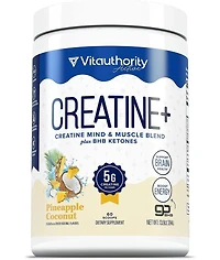 Vitauthority Us Vita Creatine + Pineapple Coconut 394g Round Tub (60 srv)