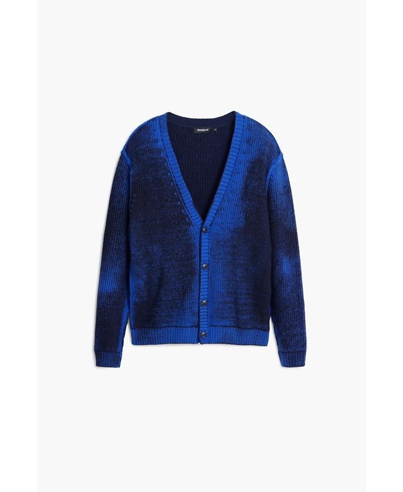 Desigual Men's Gradient cardigan sweater