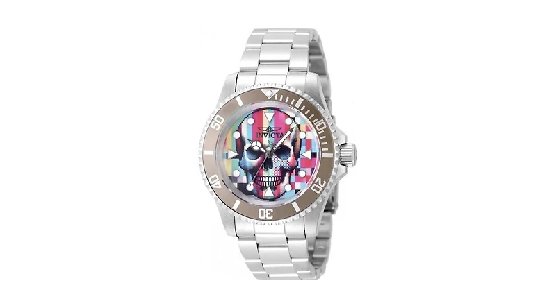 Invicta Men's 49060 Pop Art Quartz 3 Hand Multi Color Dial Watch