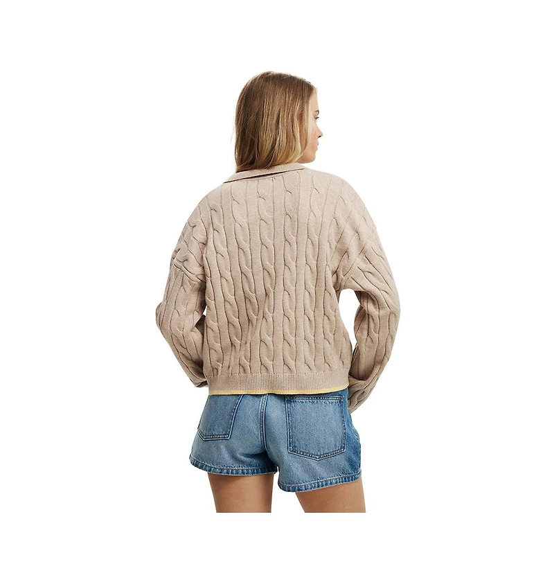Cotton On Women's Luxe Collar Sweater
