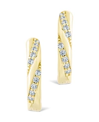 Sterling Forever Silver Adelise Micro Hoops