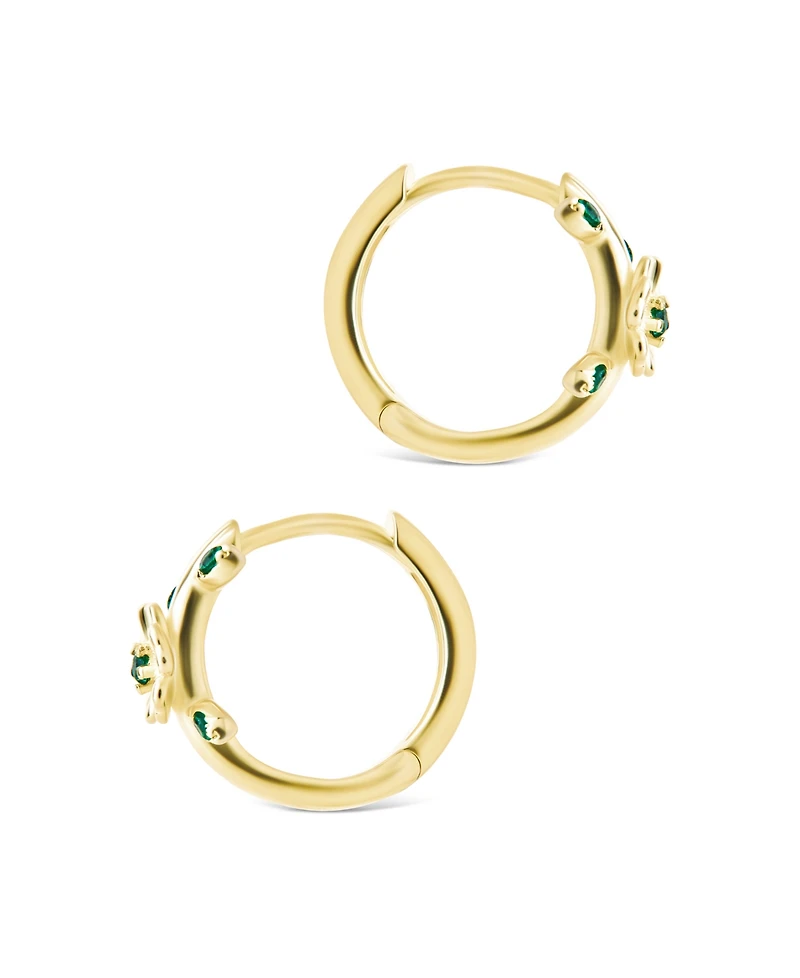 Sterling Forever Sterling Silver Cambrie Micro Hoops