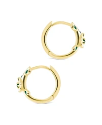 Sterling Forever Sterling Silver Cambrie Micro Hoops