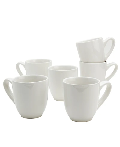 Tabletops Gallery Embossed Mugs, Set of 6, Service For 6