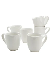 Tabletops Gallery Embossed Mugs, Set of 6, Service For 6
