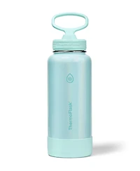ThermoFlask oz. Double Wall Vacuum Insulated Water Bottle with Straw Lid