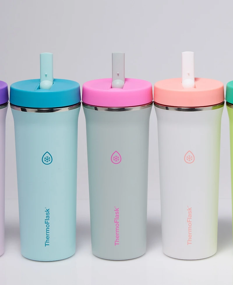 ThermoFlask 32 oz. Insulated Straw Tumbler with Removable Handle