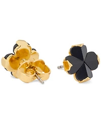 kate spade new york Cubic Zirconia Black Flower Stud Earrings