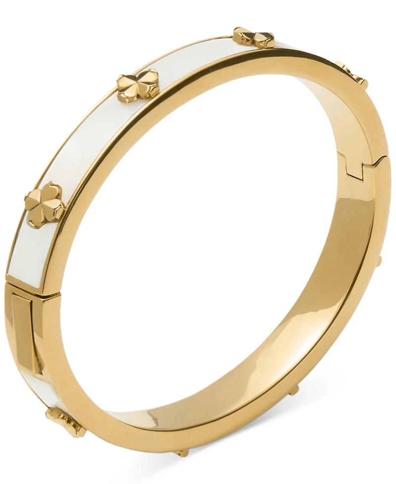 kate spade new york Imitation Pearl Gold Hinge Bangle Bracelet