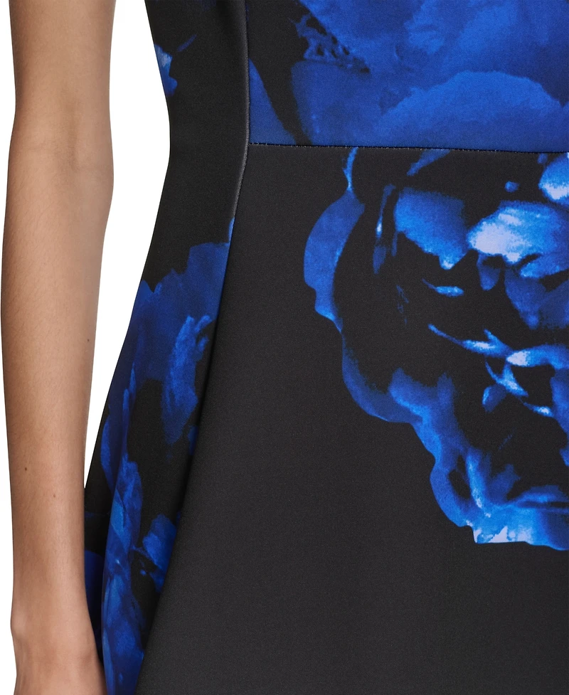 Halston Women's Printed Sleeveless Dress