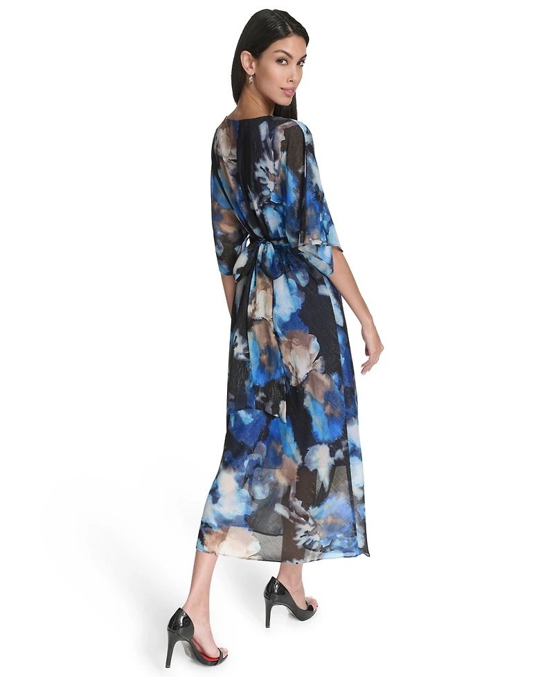 Halston Women's Printed Kimono Dress