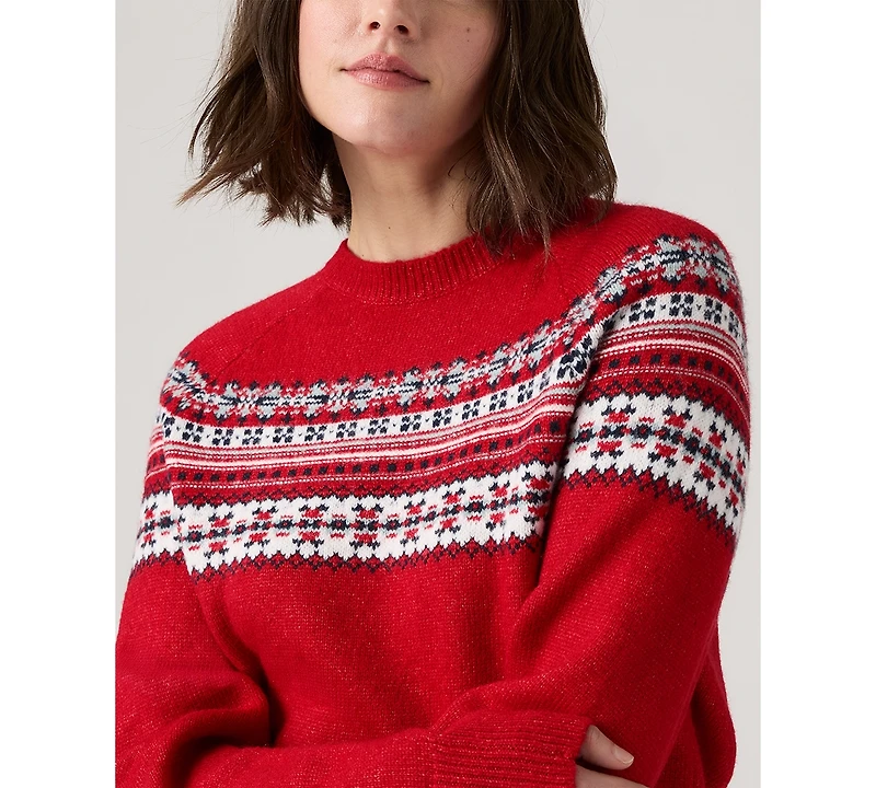 Levi's Women's Lou Fair Isle Crewneck Sweater